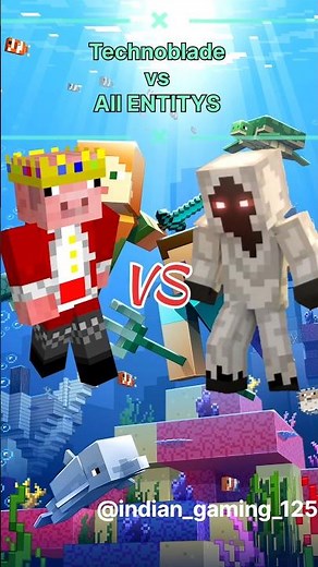 TECHNOBLADE Vs All ENTITYS #minecraft #edit