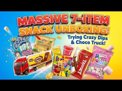 👉 7 Crazy Snacks Unboxing 🍬 | Trying Weird Candy & Choco Truck! 😱