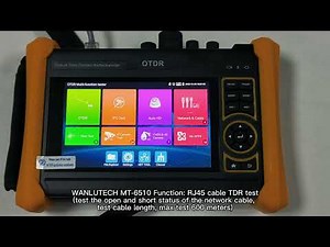 WANLUTECH OTDR CCTV Tester (model: MT-6510) RJ45 cable TDR test