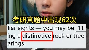 今日高频词 distinctive