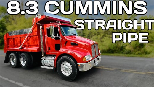 Big Cam Cummins Dump Truck Straight Pipe