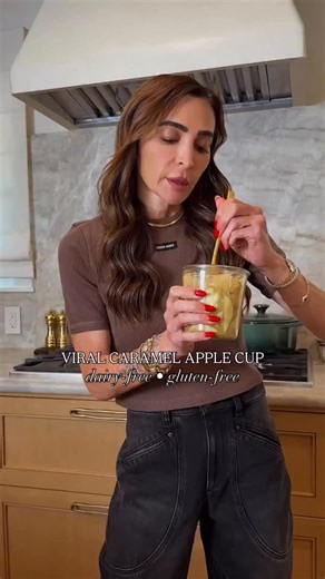 97K views · 2.3K reactions | @kalejunkie viral caramel apple cup  the key is slicing the apples really thin and the other key is using my homemade date caramel sauce. Then this simple snack is actually elite :) Comment LINKS for my mandolin and jars and I will DM you! | Kalejunkie | Facebook