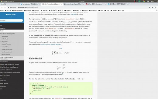 Ceres Solver 初探