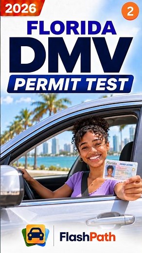 Florida Learner's Permit Test 2026: Actual FLHSMV Questions & Answers. #drivingtest #florida