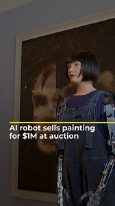 94K views · 975 reactions | A painting produced by an AI-powered humanoid robot called Ai-Da has sold for more than $1 million at a Sotheby’s auction. The portrait is of British mathematician Alan Turing who is seen as the father of modern computing. | Al Jazeera English | Facebook