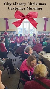 1.3K views · 25 reactions | ⭐We had such a lovely morning in the City Library today for our Christmas Customer Morning in the City Library. Thank you to everyone who attended, and a special thank you to the choir from Presentation Primary School Kilkenny ⭐ #Kilkennylibraies #Chistmasatyourlibrary | Kilkenny County Council Library Service | Facebook
