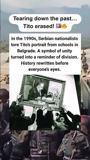 Tearing down the past… Tito erased! 🖼️🔥