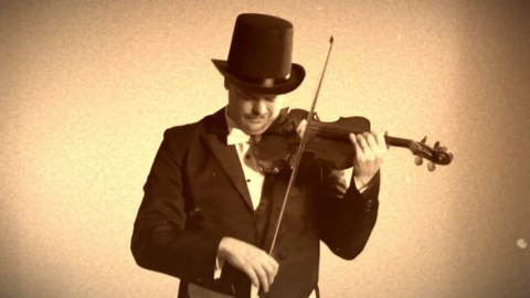 A century of music evolution on violin