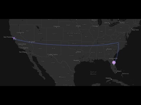 SFO-MCO San Francisco to Orlando - Flight Simulator