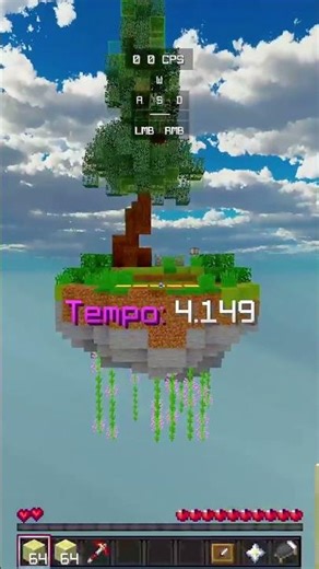 Eu bati meu próprio recorde na ninja bridge!! 4.0s é possível?#minecraft #bedwars #gaming #pvp