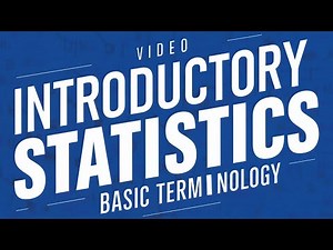Introduction to Statistics - Basic Terminology