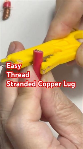 Threading tips for multi-strand flexible wire into open barrel lugs#contactresistancemeter