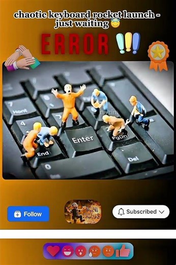 Shortcut to Space! 🚀⌨️ Keyboard Rocket Launch #KeyboardLife #usa #miniaturelife