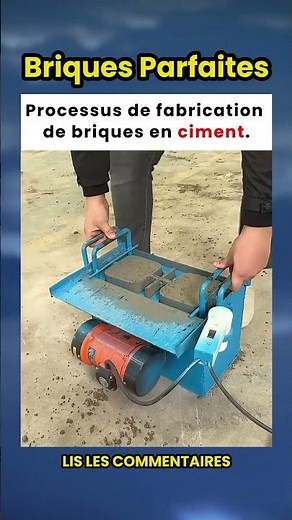 Le processus de fabrication de briques en ciment 🧱