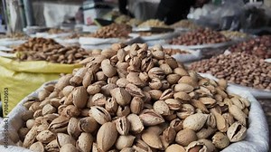Nuts at an open eastern market