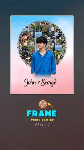 Picsart Photo Editing🔥frame Photo Editing Tutorial #picsart #photo #editing #youtubeshorts