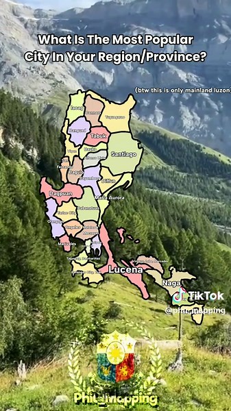 What is the most popular city in your region/province? || #TIKTOK #plsgoviral #Luzon #phil #2025 #mapping #mapper