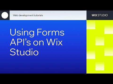 How to implement Forms APIs on Wix Studio