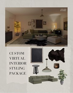 Custom Virtual Interior Styling Package: Moodboard & Shopping List (PDF) - Etsy Australia