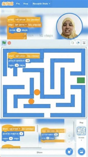 How to Make a Maze Game in Scratch 🧩 | Scratch Coding for Kids #shorts #scratch