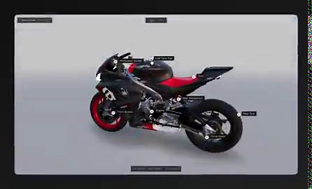 Built a 3D model viewer and tooltip editor with @omma_ai 💬When in edit mode, clicking the bike model detects the raycast hit point to create a new tooltip. You can also adjust its position manually if needed.