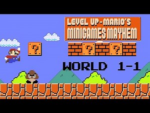 Level Up Mario Mini Games Mayhem World 1-1 Playthrough