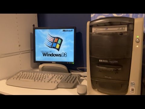 The windows 98 Hewlett-Packard ￼PC