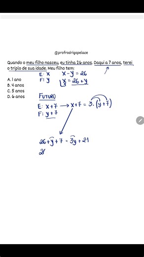 Como resolver problemas com equações de 1º Grau? #Matemática | Prof. Rodrigo Pelace - Matemática
