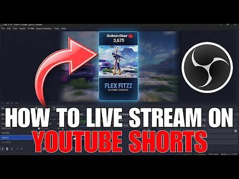 How to Live Stream on Youtube Shorts (2026) | Vertical Live Stream -Full OBS Guide