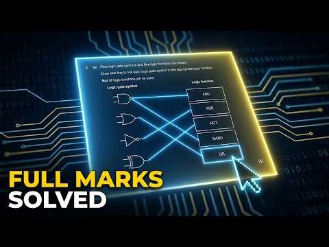 Logic Circuits Made EASY! ⚡ IGCSE Computer Science 0478 Paper 2 Q2(a) Oct/Nov 2024 Solved