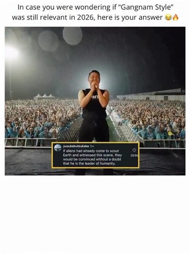 In case you were wondering if "Gangnam Style" was still relevant in 2026, here is your answer