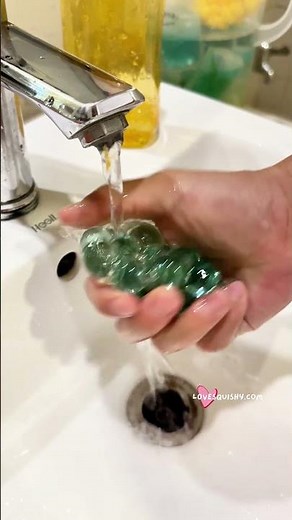 How to Clean a Sticky Squishy & Make it Brand New! 🧼✨ #diy #squishy #hacks