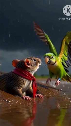 Ak parrot or mouse ki kahani #animals