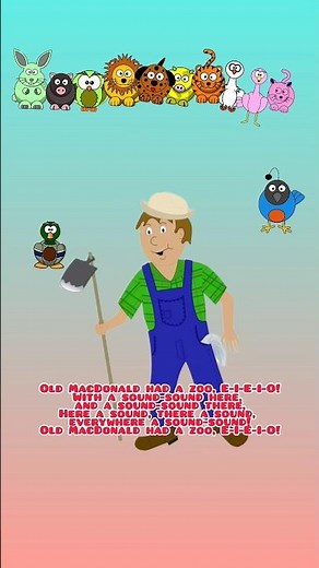 Old MacDonald had a Zoo| Animal Sounds Song #kidssongs #preschoolsongs #nurseryrhymes