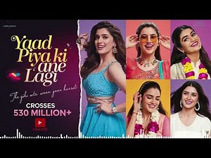 Yaad Piya Ki Aane Lagi (lyrics) Divya Khosla Kumar |Neha K,Tanishk B,Jaani, Faisu, Radhika&Vinay