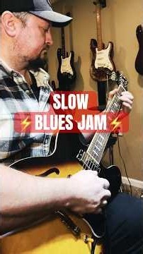 Soulful Slow Blues Jam 🎸 | 335 Tone & Feel
