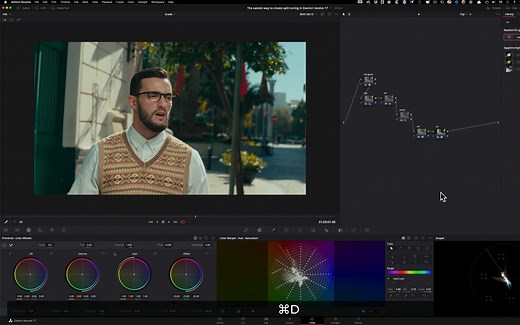 在 DaVinci Resolve 17 中创建分离色调的最简单方法 | 颜色分级教程