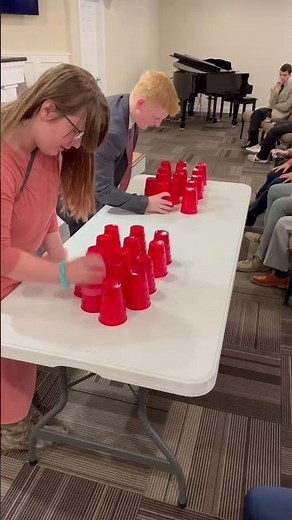 Cup Stack Challenge - Group or Party Game #youthministry #familygames #partygames