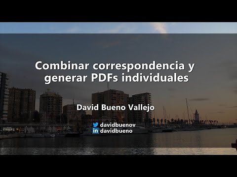#1 Combinar correspondencia y generar PDFs individuales