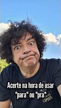 Acerte no uso de "para" e "pra"