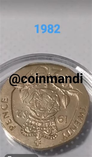 Elizabeth ll Twenty Pence 1982 | rare old coin ‪@coinmandi‬ | #shorts #viral #trending #ytshorts