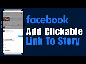 How To Add Clickable Link To Facebook Story ! (2024)