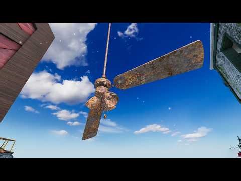 Abandoned House Ceiling Fan Still Works?