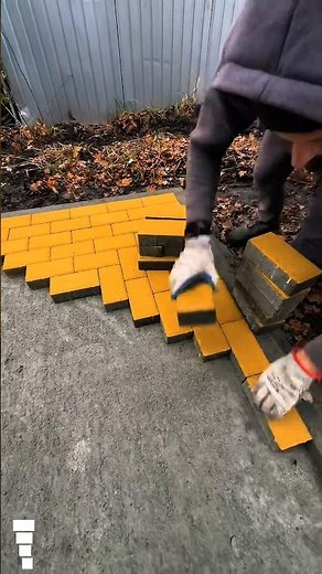 "Genius Bricklaying Hack! Using a Paver Lifter Tool for Perfect Patio Construction 🇺🇸"