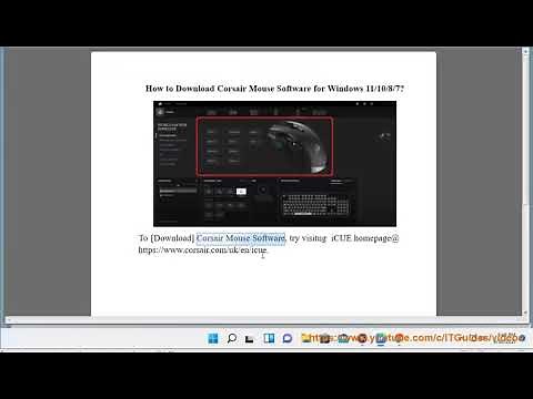 Download Corsair Mouse Software for Windows 11/10/8/7