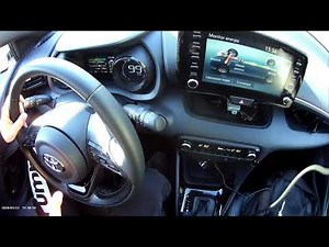 How to select cruise control on a 2020 Toyota Yaris Hybrid