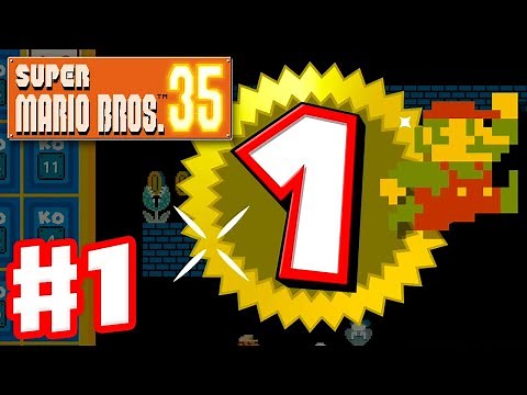 Super Mario Bros. 35 - Gameplay Part 1 - My 1st 35-Player Battle Royale Victory!