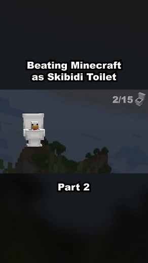Beating Minecraft as Skidibi Toilet