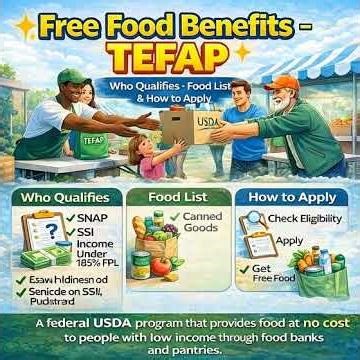 Free Food with TEFAP 2026: Who Qualifies, Full Food List & How to Apply (No Cost!)