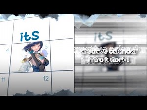 CREATIVE CALENDAR INTRO TUTORIAL | AFTER EFFECTS